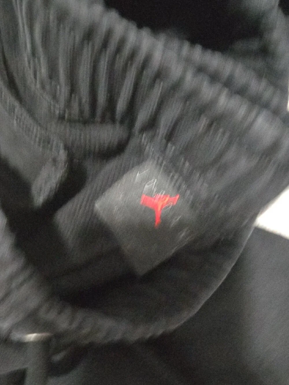 Mens Jordan Black Crewneck Sweatshirt Sweatpants w White Jumpman Patch Large